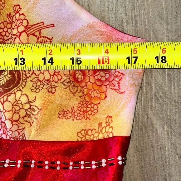 Boston Proper Paisley Beaded Women's Tank Top NWOT 4=(XL) Red/Pink Sequins Boho - Picture 11 of 14